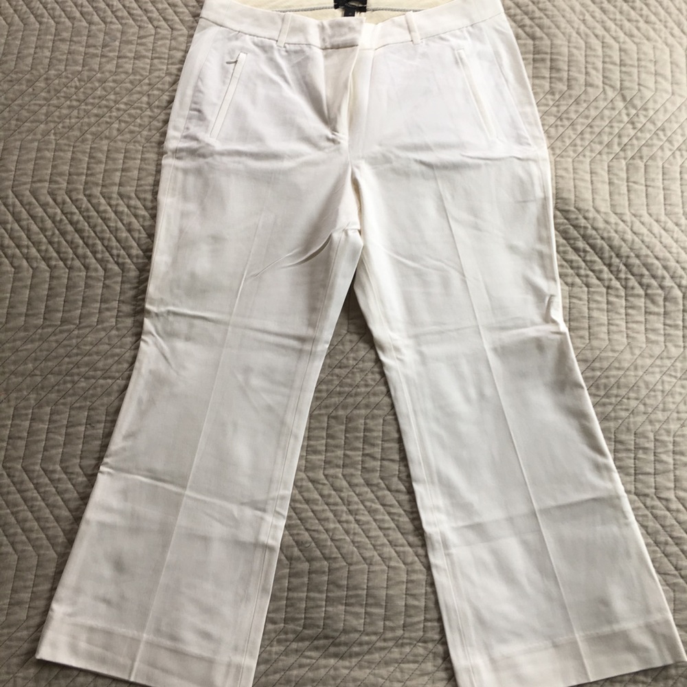 J.crew Teddie pant- white, size 12, new with tags